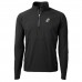 Кофта с длинным рукавом на короткой молнии New Orleans Saints Cutter & Buck Adapt Eco Knit Hybrid Recycled Throwback - Black