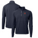 Пуловер Chicago Bears Cutter & Buck Navy Adapt Eco Knit Hybrid Recycled Quarter-Zip Throwback Top Пуловер Chicago Bears Cutter & Buck Navy Adapt Eco Knit Hybrid Recycled Quarter-Zip Throwback Top
