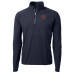 Пуловер Chicago Bears Cutter & Buck Navy Adapt Eco Knit Hybrid Recycled Quarter-Zip Throwback Top