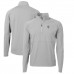 New Orleans Saints Cutter & Buck Gray Adapt Eco Knit Hybrid Recycled Quarter-Zip Throwback Pullover Top