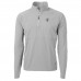New Orleans Saints Cutter & Buck Gray Adapt Eco Knit Hybrid Recycled Quarter-Zip Throwback Pullover Top