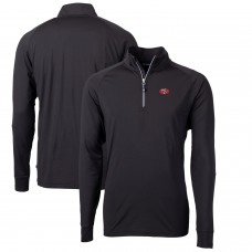 Кофта на короткой молнии San Francisco 49ers Cutter & Buck Adapt Eco Knit Stretch Recycled Throwback - Black