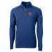 Denver Broncos Cutter & Buck Royal Adapt Eco Knit Stretch Recycled Quarter-Zip Throwback Pullover Top