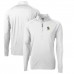 Green Bay Packers Cutter & Buck White Adapt Eco Knit Stretch Recycled Quarter-Zip Throwback Pullover Top Green Bay Packers Cutter & Buck White Adapt Eco Knit Stretch Recycled Quarter-Zip Throwback Pullover Top