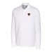 Поло с длинным рукавом Chicago Bears Cutter & Buck Advantage Tri-Blend - White