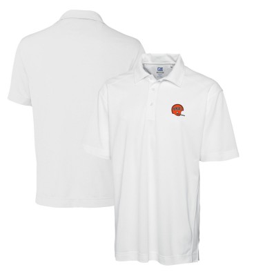 Поло Cincinnati Bengals Cutter & Buck Throwback Logo DryTec Genre Textured Solid - White