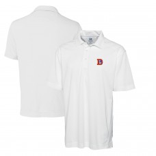 Поло Denver Broncos Cutter & Buck Throwback Logo DryTec Genre Textured Solid - White