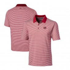 Поло San Francisco 49ers Cutter & Buck Forge Tonal Stripe Stretch - Scarlet