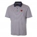 Поло Chicago Bears Cutter & Buck Throwback Logo Forge Tonal Stripe Stretch - Navy