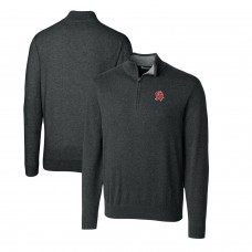 Свитер на короткой молнии Tampa Bay Buccaneers Cutter & Buck Throwback Logo Lakemont Tri-Blend - Heather Charcoal