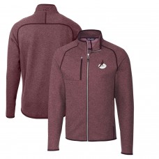 Кофта на молнии Arizona Cardinals Cutter & Buck Throwback Logo Mainsail Sweater-Knit - Burgundy