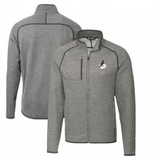 Кофта на молнии Arizona Cardinals Cutter & Buck Throwback Logo Mainsail Sweater-Knit - Heather Gray