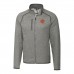 Кофта на молнии Cincinnati Bengals Cutter & Buck Throwback Logo Mainsail Sweater-Knit - Heather Gray