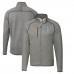 Кофта на молнии Detroit Lions Cutter & Buck Throwback Logo Mainsail Sweater-Knit - Heather Gray