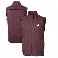 Жилетка Arizona Cardinals Cutter & Buck Throwback Logo Mainsail Sweater-Knit - Burgundy