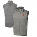 Жилетка на молнии Cincinnati Bengals Cutter & Buck Throwback Logo Mainsail Sweater-Knit - Heather Gray