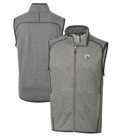 Жилетка Los Angeles Chargers Cutter & Buck Throwback Logo Mainsail Sweater-Knit - Heather Gray