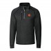 Кофта на короткой молнии Cincinnati Bengals Cutter & Buck Throwback Logo Mainsail Sweater-Knit - Heather Charcoal