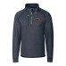 Свитер Chicago Bears Cutter & Buck Heather Navy Throwback Logo Mainsail -Knit Half-Zip Pullover Jacket