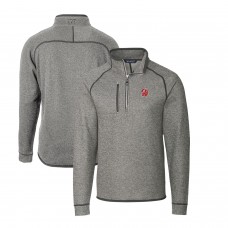 Кофта на короткой молнии Tampa Bay Buccaneers Cutter & Buck Throwback Logo Mainsail Sweater-Knit - Heather Gray