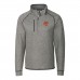 Кофта на короткой молнии Cincinnati Bengals Cutter & Buck Throwback Logo Mainsail Sweater-Knit - Heather Gray