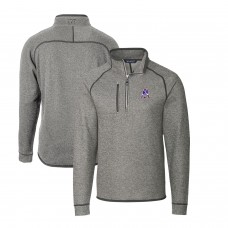 Кофта на короткой молнии New England Patriots Cutter & Buck Throwback Logo Mainsail Sweater-Knit - Heather Gray