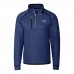 Кофта на короткой молнии Seattle Seahawks Cutter & Buck Throwback Logo Mainsail Sweater-Knit - Heather Royal