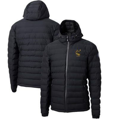 Pittsburgh Steelers Cutter & Buck Black Throwback Logo Mission Ridge Repreve Eco Insulated Puffer Full-Zip Jacket