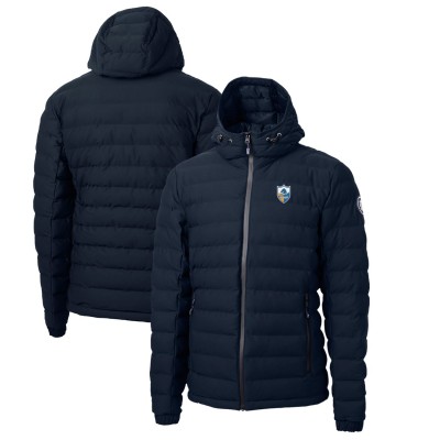 Кофта на молнии Los Angeles Chargers Cutter & Buck Throwback Logo Mission Ridge Repreve Eco Insulated Puffer - Navy