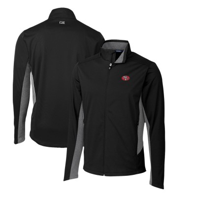 Кофта на молнии San Francisco 49ers Cutter & Buck Throwback Logo Navigate Softshell - Black