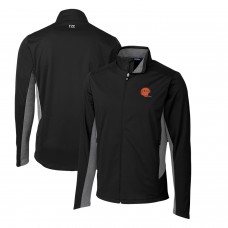 Кофта на молнии Cincinnati Bengals Cutter & Buck Throwback Logo Navigate Softshell - Black