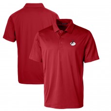 Поло Arizona Cardinals Cutter & Buck Throwback Logo Prospect Textured Stretch - Cardinal