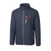 Куртка Chicago Bears Cutter & Buck Heather Navy Throwback Logo Rainier PrimaLoft Eco Insulated Full-Zip Puffer