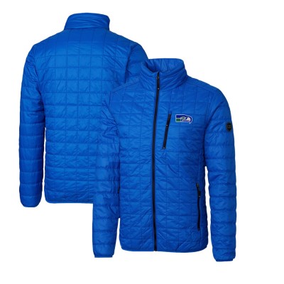 Куртка Seattle Seahawks Cutter & Buck Throwback Logo Rainier PrimaLoft Eco Insulated Puffer - Royal