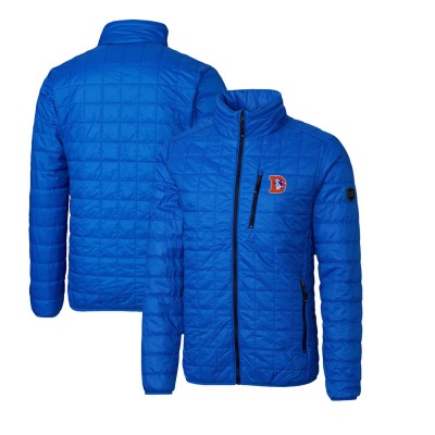 Куртка на молнии Denver Broncos Cutter & Buck Throwback Logo Rainier PrimaLoft Eco Insulated - Royal