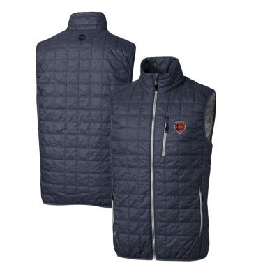 Жилетка Chicago Bears Cutter & Buck Throwback Logo Rainier PrimaLoft Eco Insulated - Heather Navy
