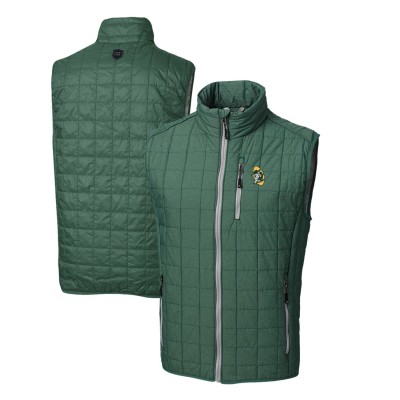 Жилетка Green Bay Packers Cutter & Buck Throwback Logo Rainier PrimaLoft Eco Insulated Puffer - Heather Green
