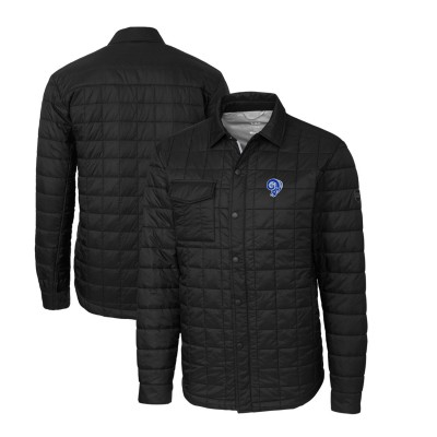 Куртка Los Angeles Rams Cutter & Buck Throwback Logo Rainier PrimaLoft Eco Insulated Quilted - Black
