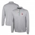 Кофта с длинным рукавом на короткой молнии Tampa Bay Buccaneers Cutter & Buck Stealth Heathered Throwback Logo- Gray