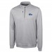 Кофта с длинным рукавом на короткой молнии Seattle Seahawks Cutter & Buck Stealth Heathered Throwback Logo- Gray