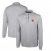 Кофта с длинным рукавом на короткой молнии Cincinnati Bengals Cutter & Buck Stealth Heathered Throwback Logo- Gray