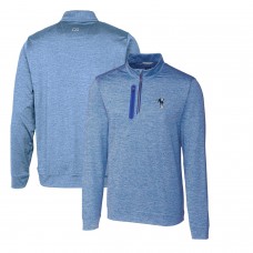 Кофта на короткой молнии Indianapolis Colts Cutter & Buck Stealth Heathered Throwback Logo - Royal