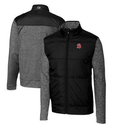 Ветровка на молнии Tampa Bay Buccaneers Cutter & Buck Throwback Logo Stealth Hybrid Quilted - Black