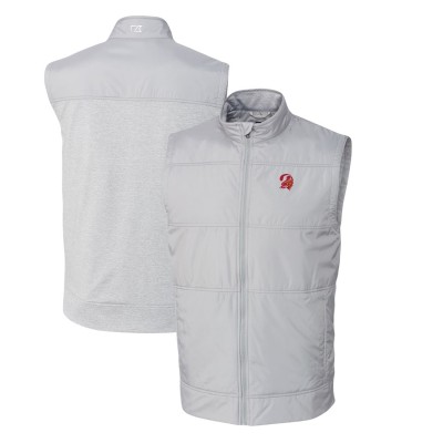 Жилетка Tampa Bay Buccaneers Cutter & Buck Throwback Logo Stealth Hybrid Quilted Windbreaker - Gray