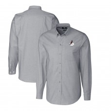 Рубашка Arizona Cardinals Cutter & Buck Throwback Logo Stretch Oxford - Charcoal