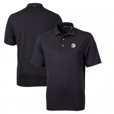 Поло Miami Dolphins Cutter & Buck Throwback Logo Virtue Eco Pique Recycled - Black