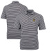 Поло Pittsburgh Steelers Cutter & Buck Black Throwback Logo Virtue Eco Pique Stripe Recycled Поло Pittsburgh Steelers Cutter & Buck Black Throwback Logo Virtue Eco Pique Stripe Recycled