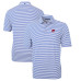 Поло Buffalo Bills Cutter & Buck Blue Throwback Logo Virtue Eco Pique Stripe Recycled