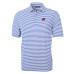 Поло Buffalo Bills Cutter & Buck Blue Throwback Logo Virtue Eco Pique Stripe Recycled