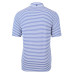 Поло Buffalo Bills Cutter & Buck Blue Throwback Logo Virtue Eco Pique Stripe Recycled
